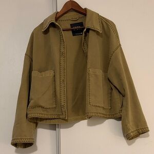 Zara Olive Utility Jacket size medium